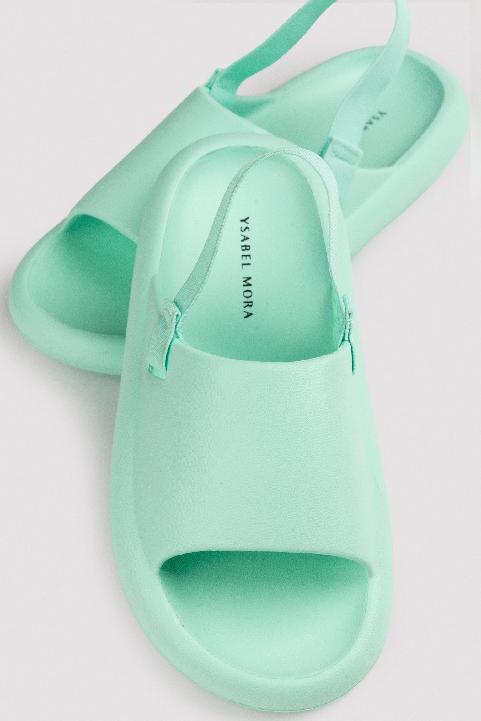 Chanclas infantiles verde - Ysabel Mora
