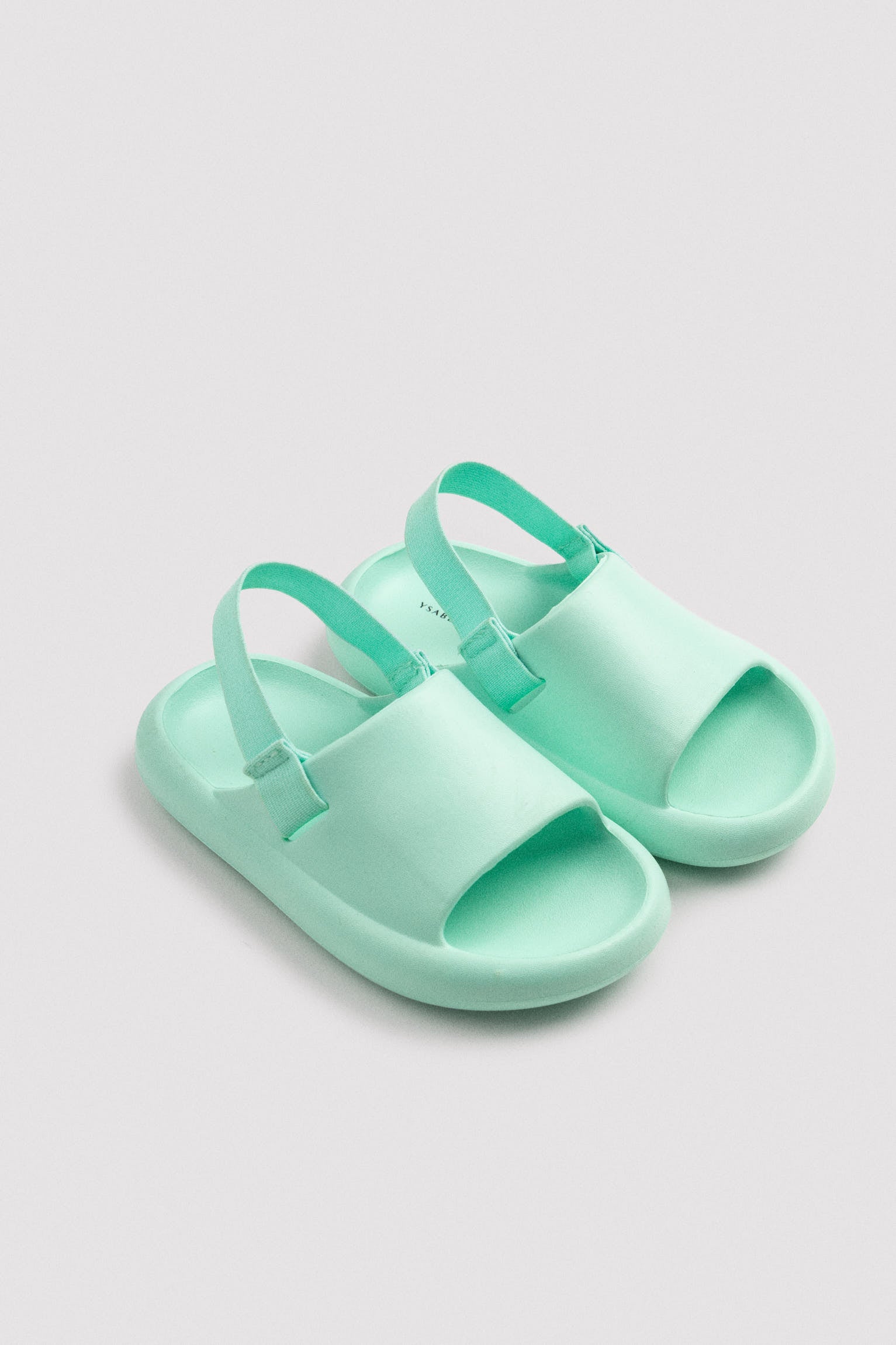 Chanclas infantiles verde - Ysabel Mora