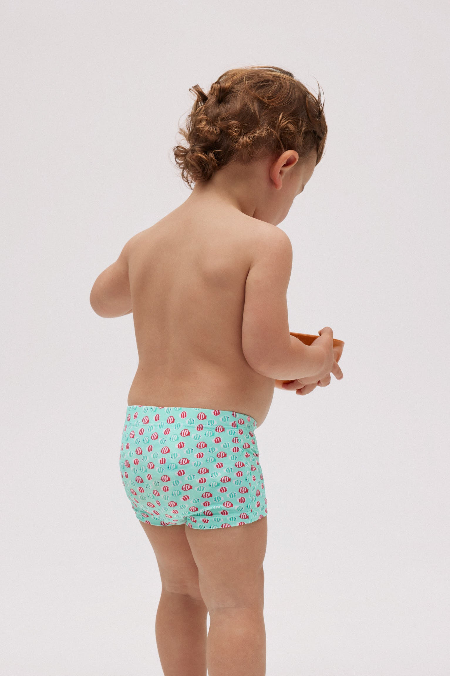 Bañador bóxer bebé estampado peces