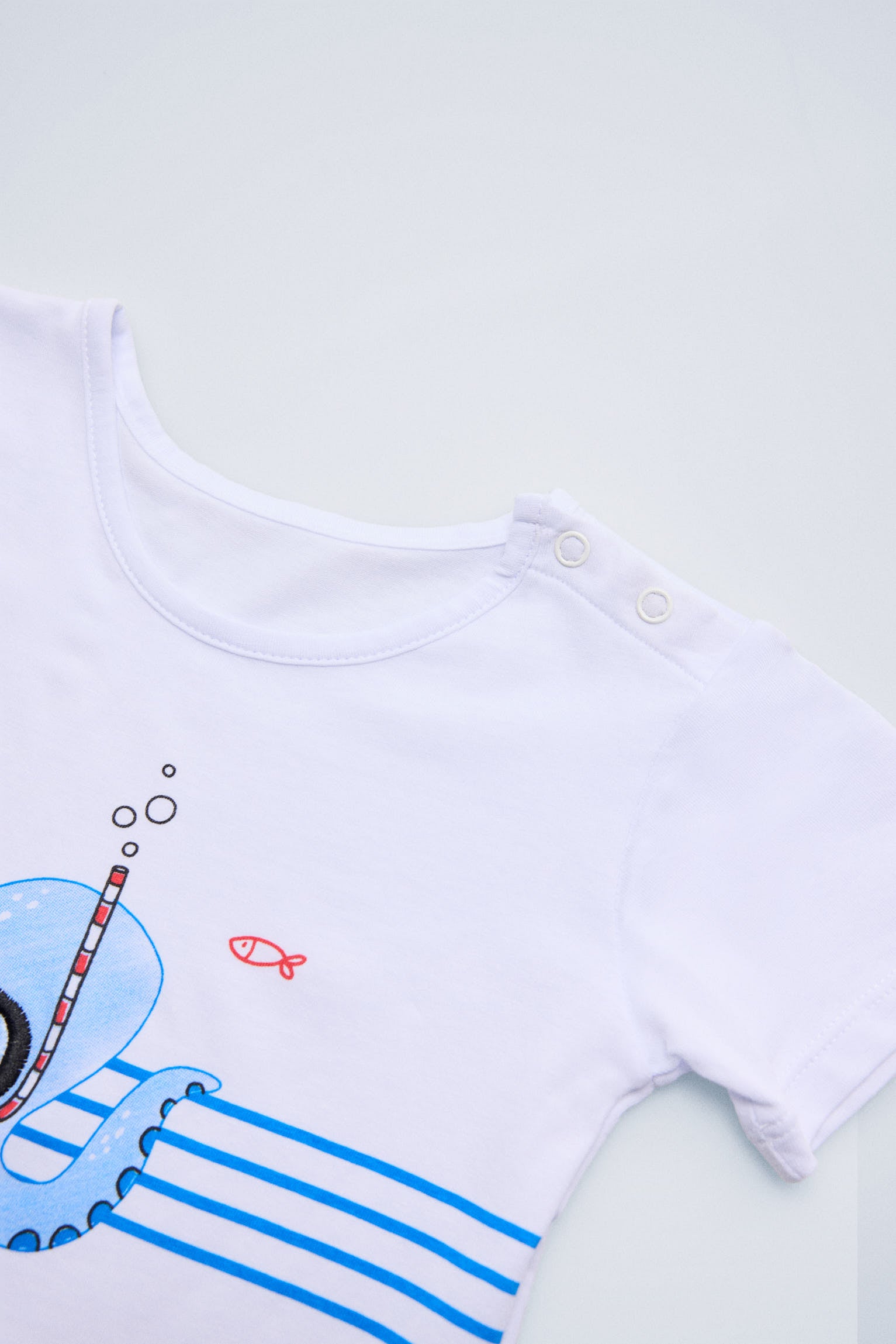 Conjunto camiseta y bañador bóxer bebé estampado pulpos - Ysabel Mora