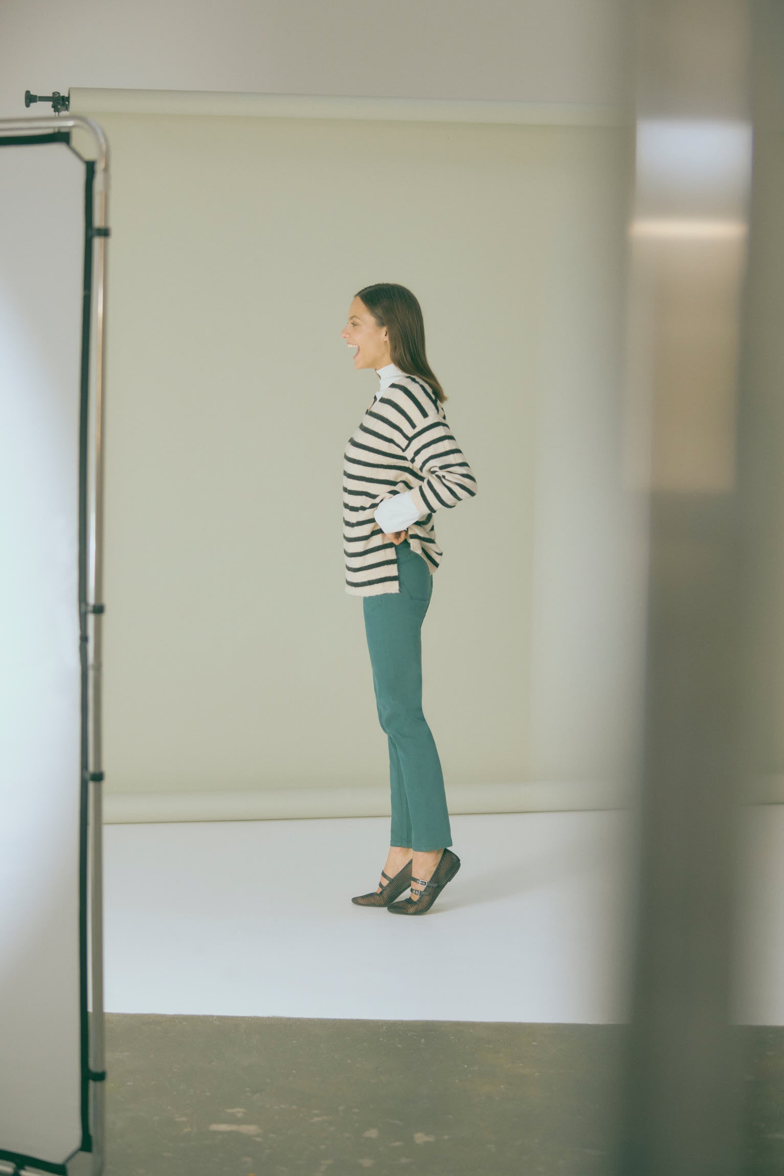 Pantalón vaquero efecto push-up slim verde