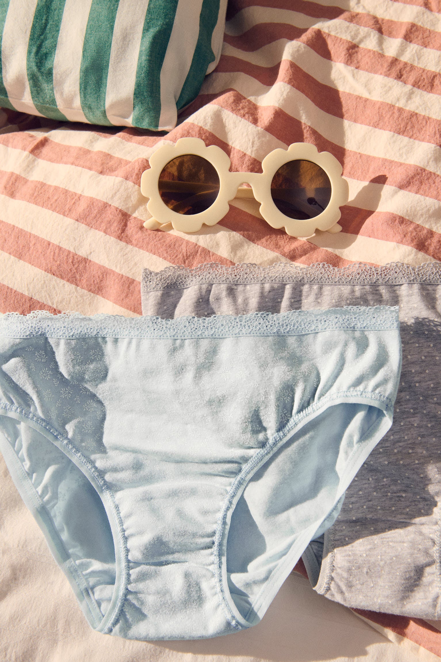 Pack de 6 bragas juveniles estampadas Little Blooms - Ysabel Mora