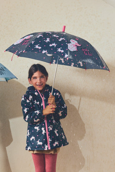 Paraguas niña estampado caniches