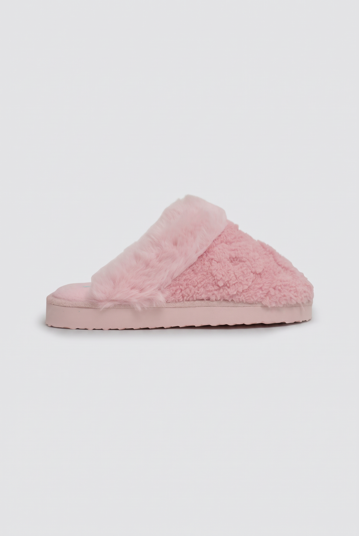 Zapatillas de casa de pelo suave rosa