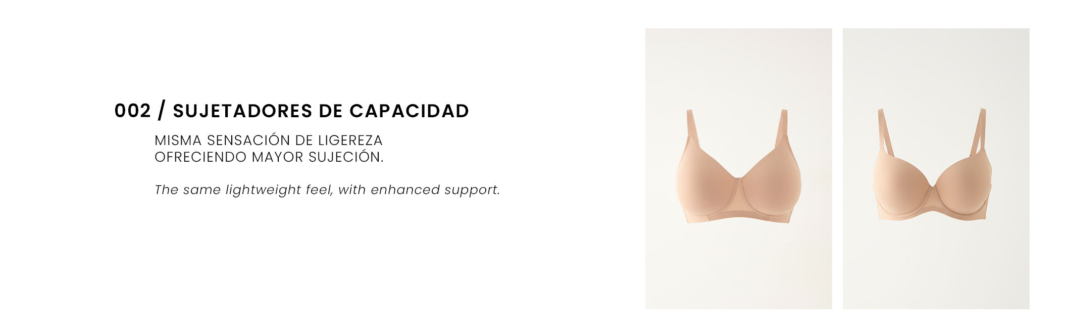 Sujetadores de capacidad nomarks Paula Echevarría x Ysabel Mora