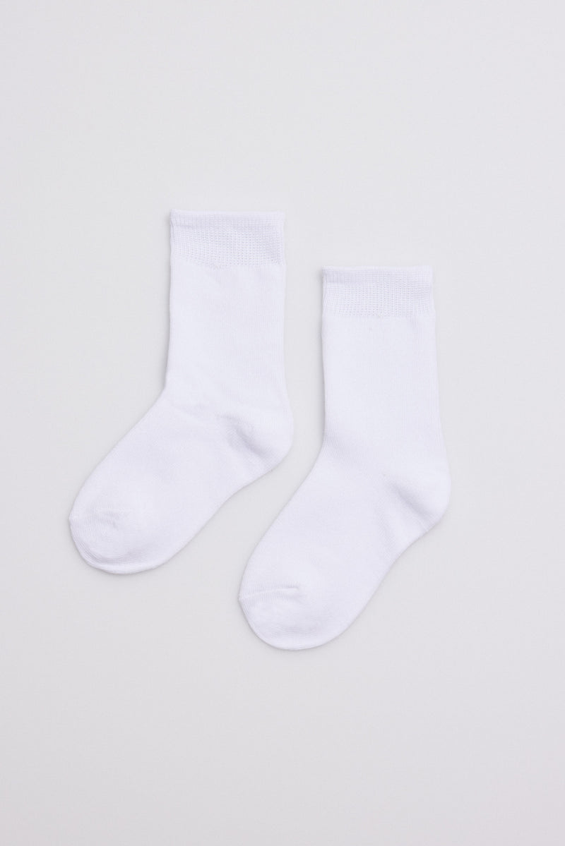 02814 1 calcetin infantil algodon - Blanco