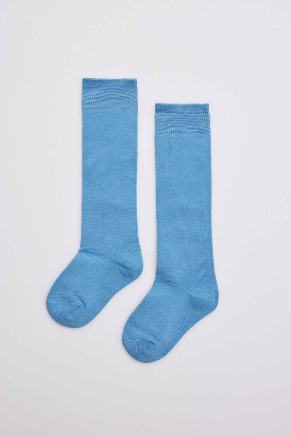 02815 1 calcetin infantil largo algodon - Azul