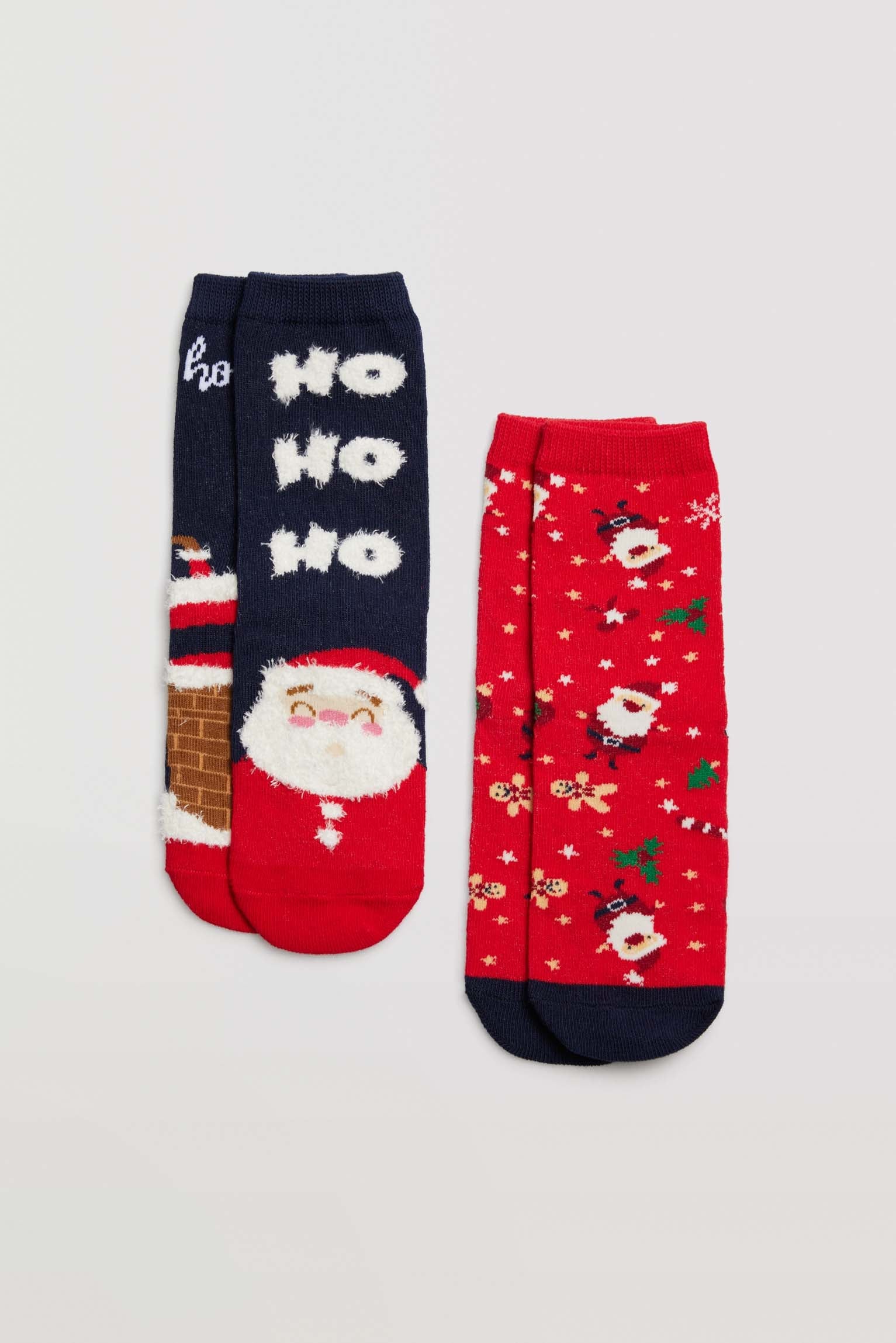 Calcetines infantiles Navidad pack de 2