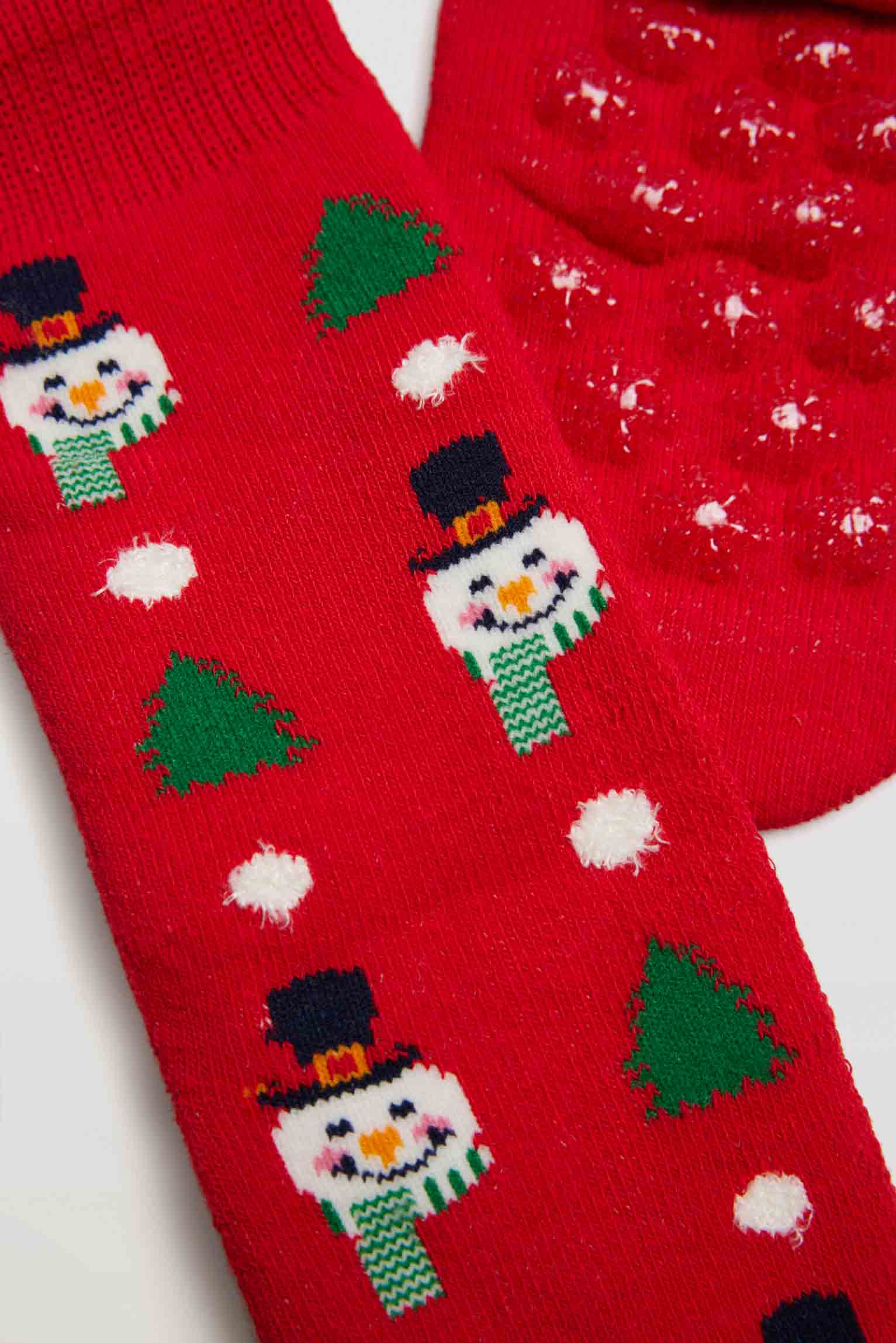 Calcetines infantiles térmicos Navidad pack de 2