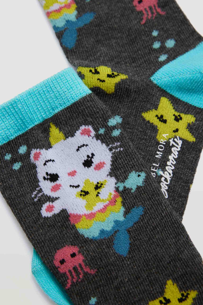 Set 3 calcetines colores niño Dragon Finder