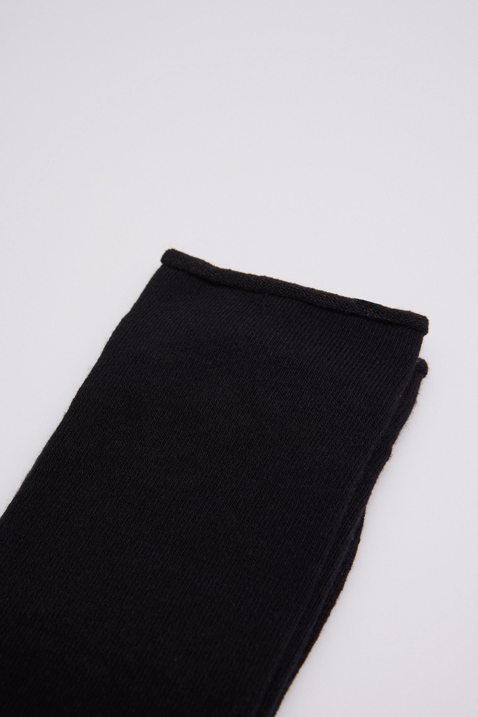 12726 2 calcetin mujer sin puño - Negro