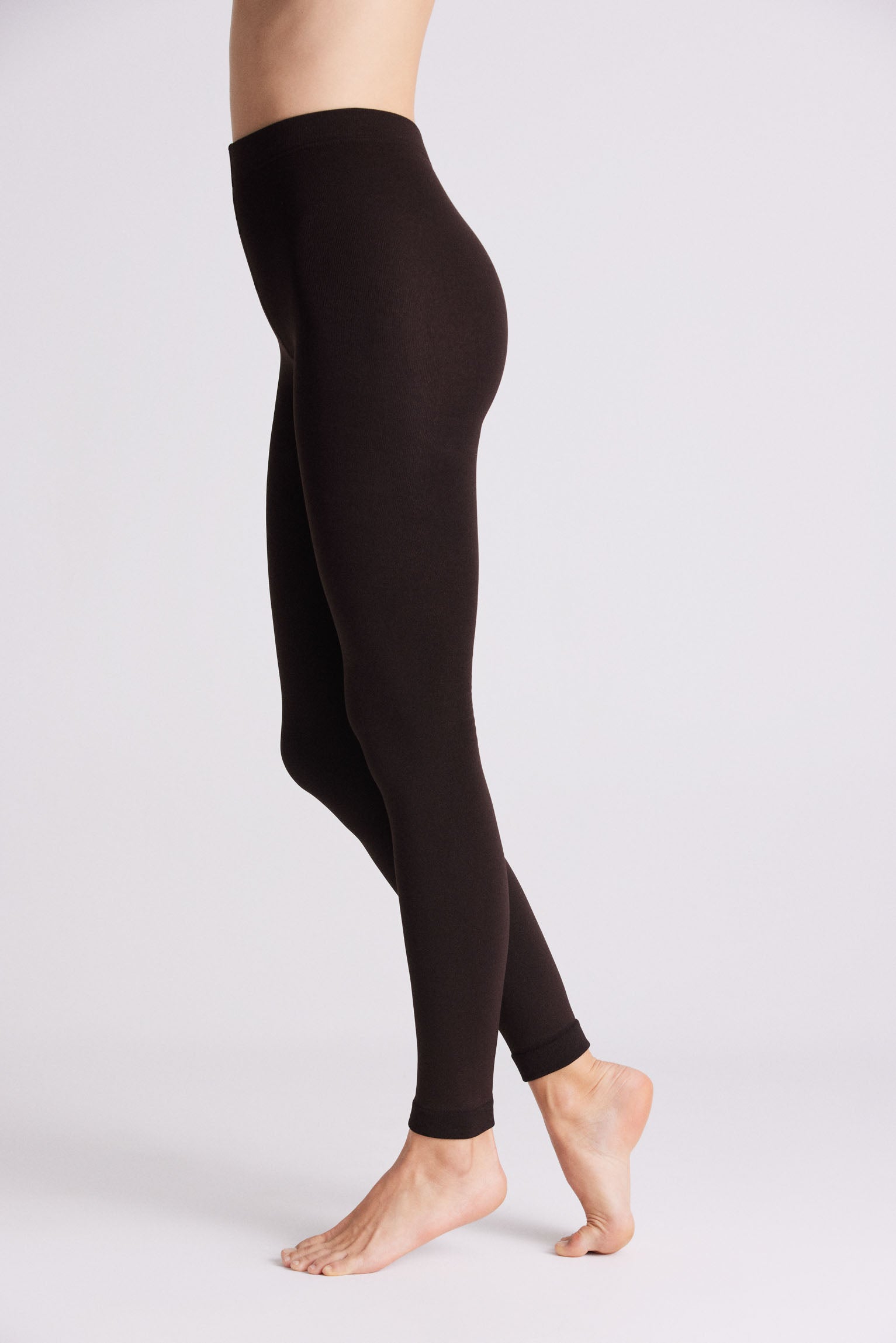 13841 1 leggings termicos básicos - Marrón