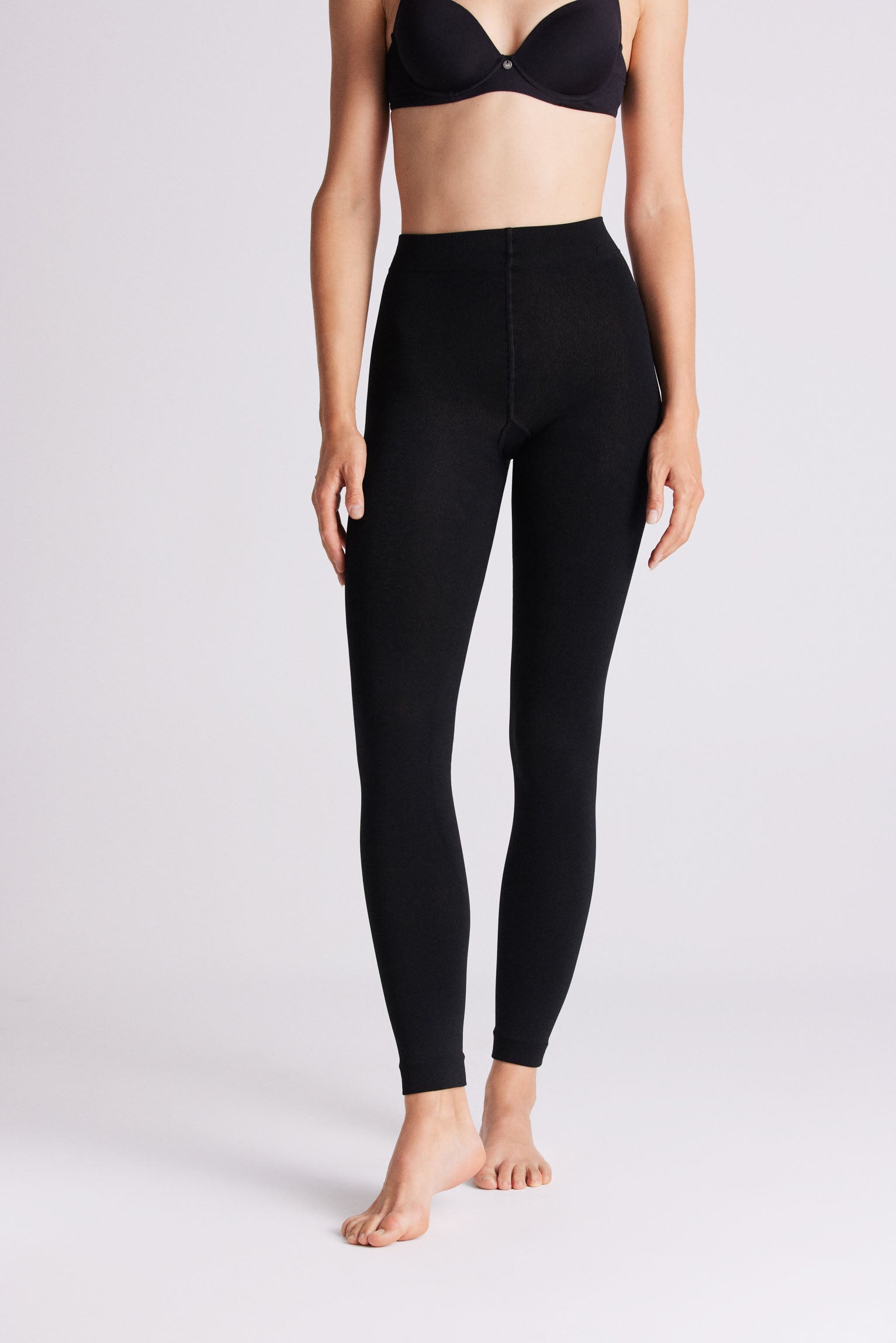 13841 1 leggings termicos basicos - Negro