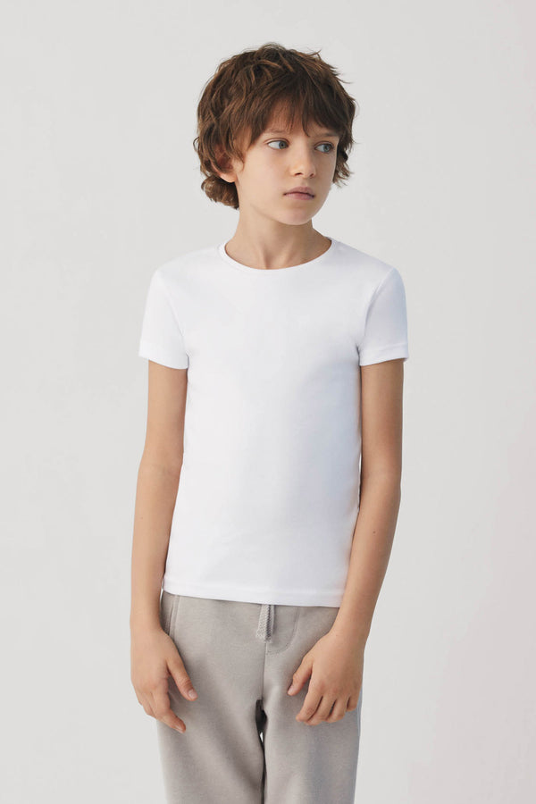 Camiseta térmica de manga corta para niños., 2-3 años