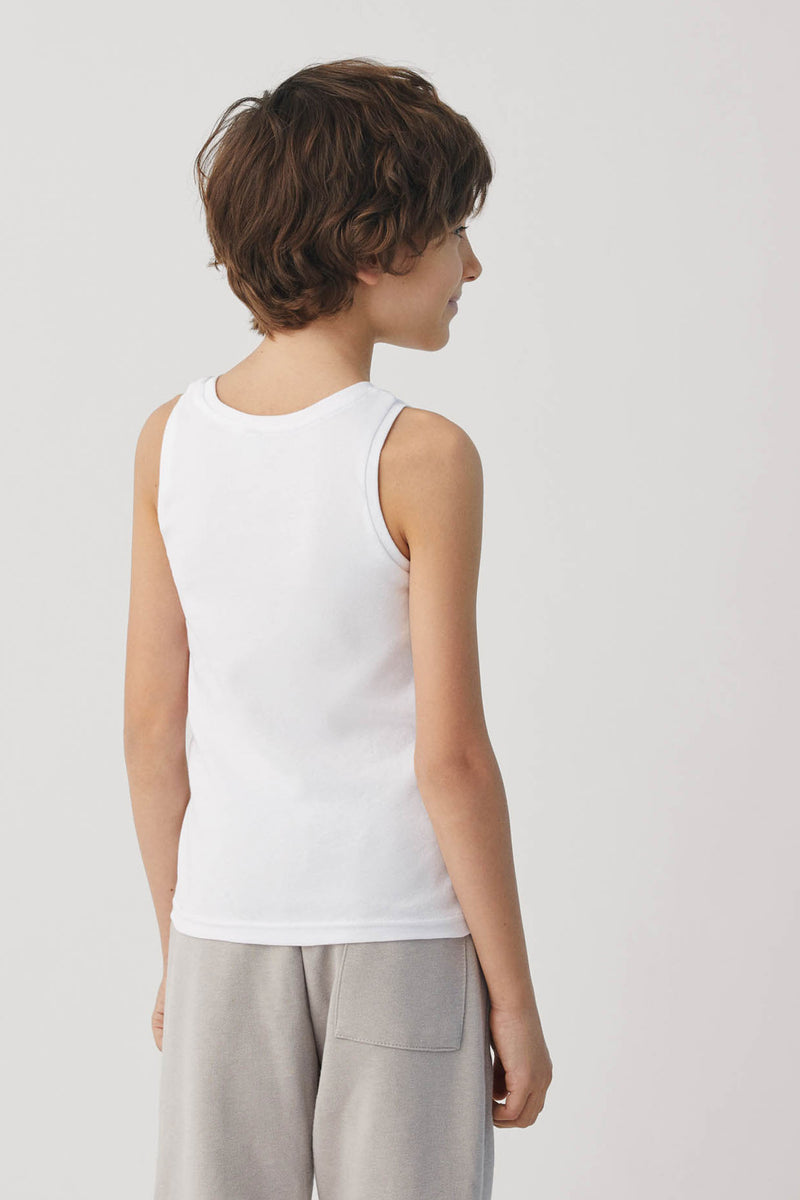 18304 2 camiseta interior infantil tirantes - Blanco