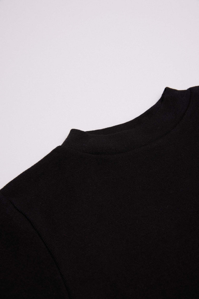 18308 2 camiseta interior manga larga niño - Negro
