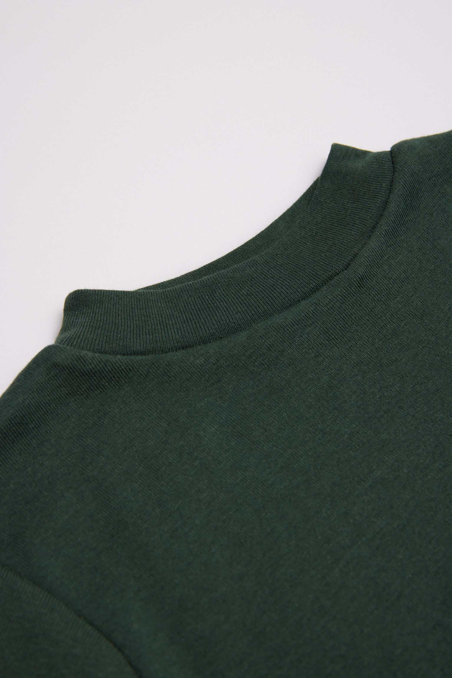 18308 2 camiseta interior manga larga niño - Verde botella