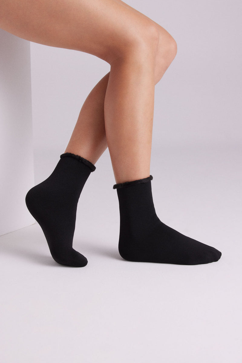 Brn bernardi cz09nff39 calcetines cortos mujer negro morado talla s 3