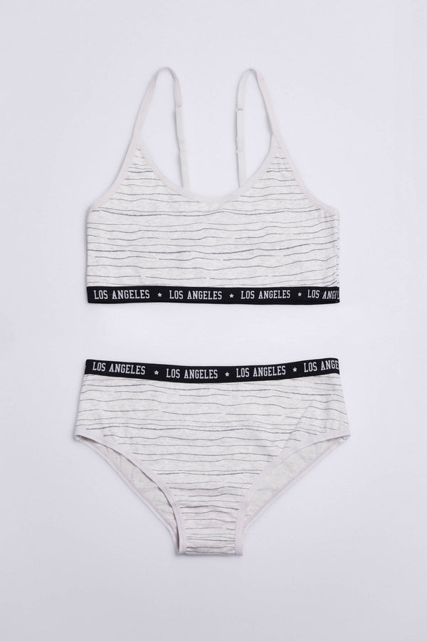 Tween Interior Ropa 18883-6-conjunto-interior-estilo-sport-teen-chica-ysabel-mora - Gris
