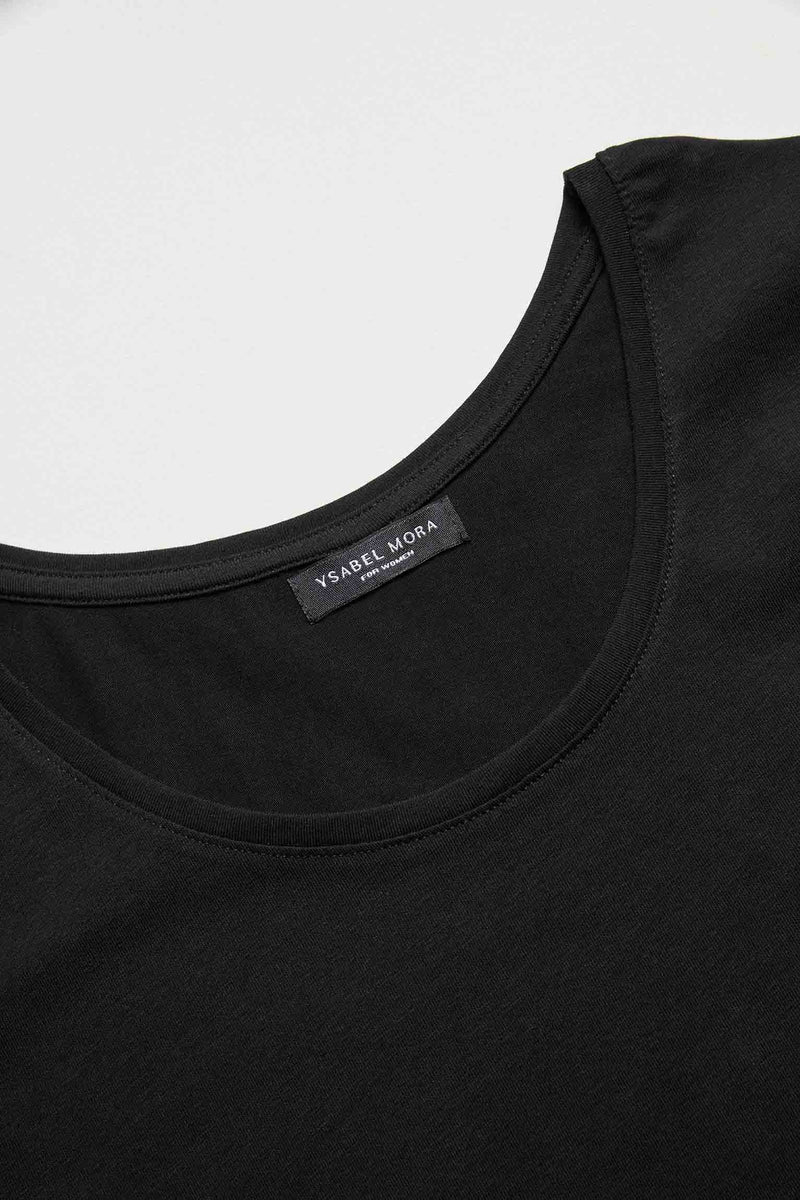 19147 1 camiseta interior manga corta - Negro