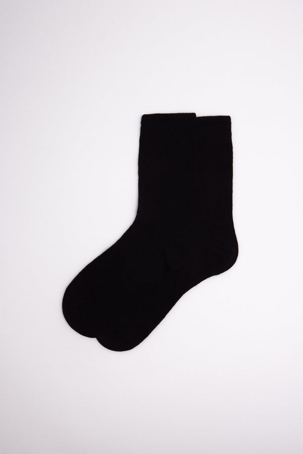 22781 2 calcetin hombre algodon - Negro