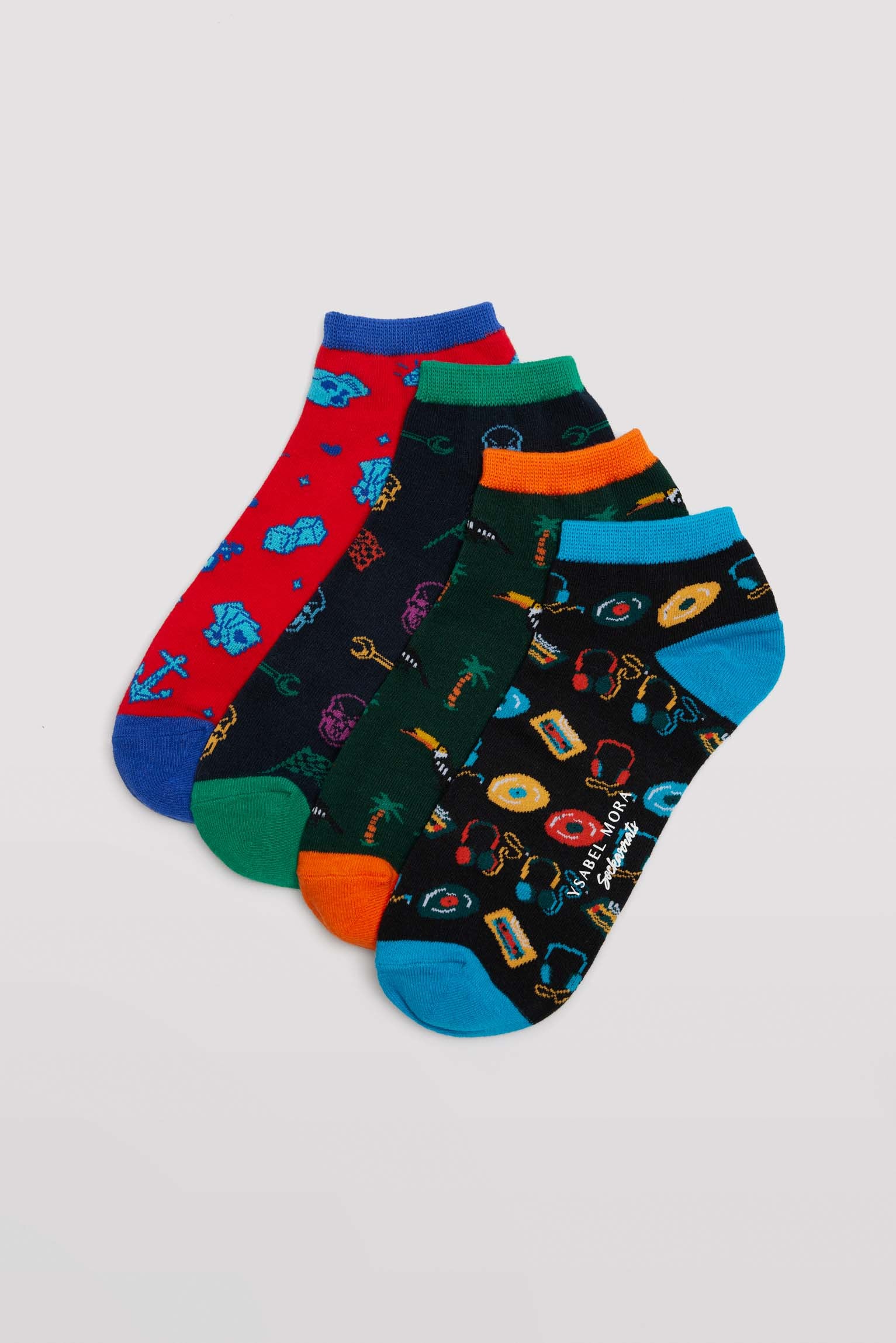 Calcetines cortos estampados varios Sockarrats pack de 4