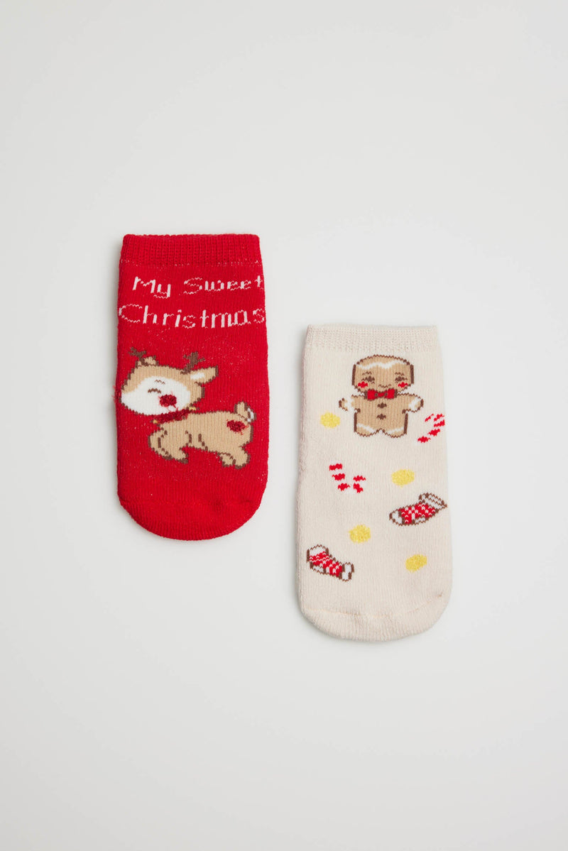 Calcetines bebé térmicos Navidad pack de 2 – Ysabel Mora