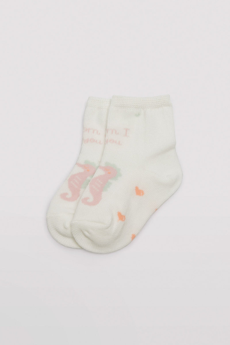 52834KIT-2-calcetines-bebe-estampados-ysabel-mora - Multicolor