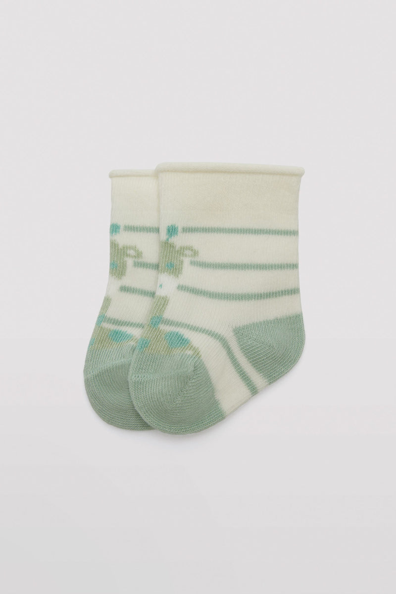Newborn baby socks pack of 4 prints