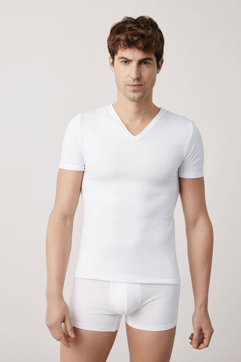 70100 1 camiseta interior termica manga corta - Blanco