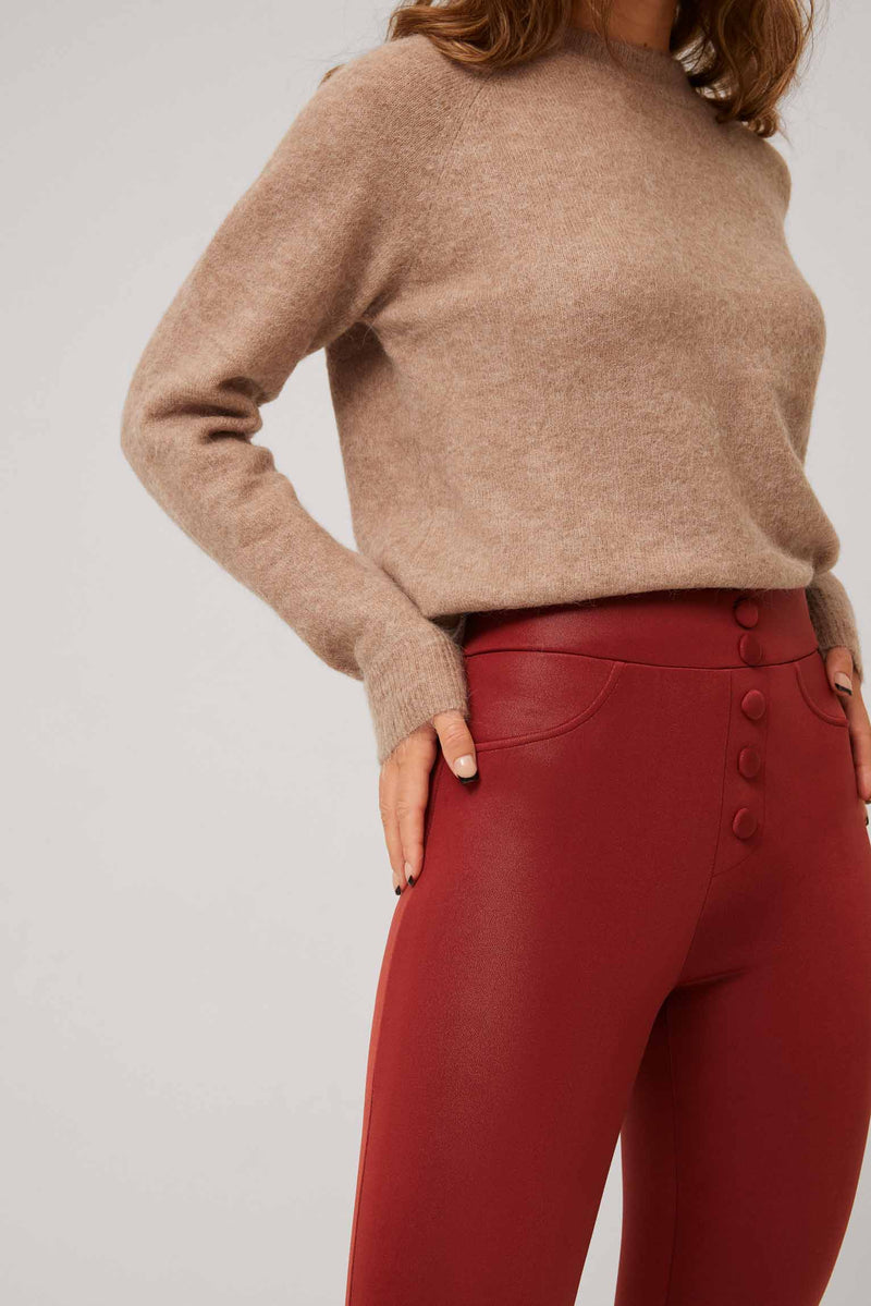 Thermal leggings leather effect – Ysabel Mora