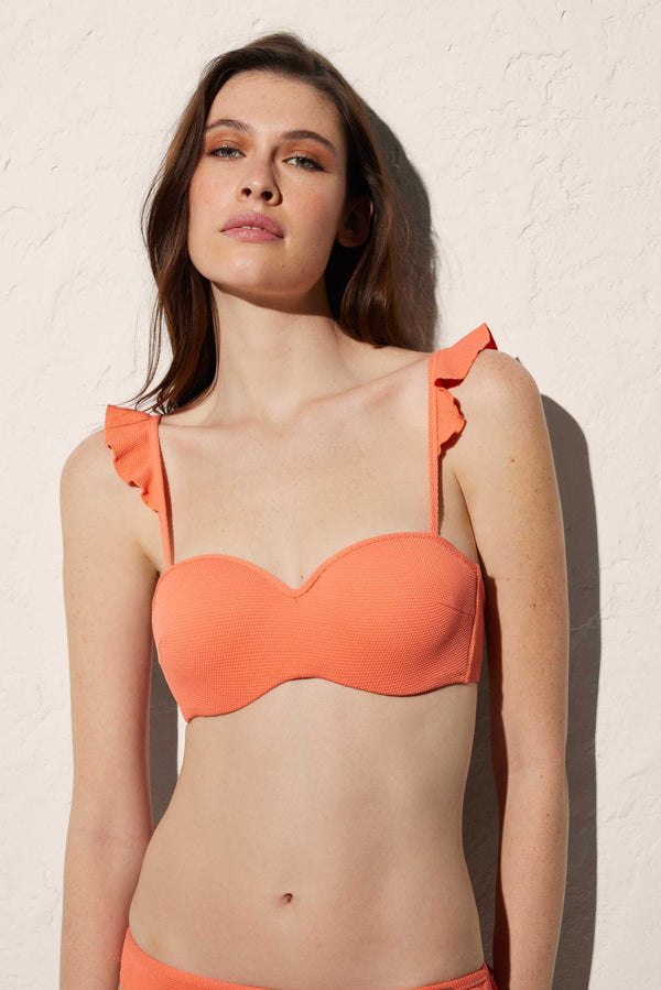82631-4-top-bikini-bandeau-liso-mujer-ysabel-mora- Naranja
