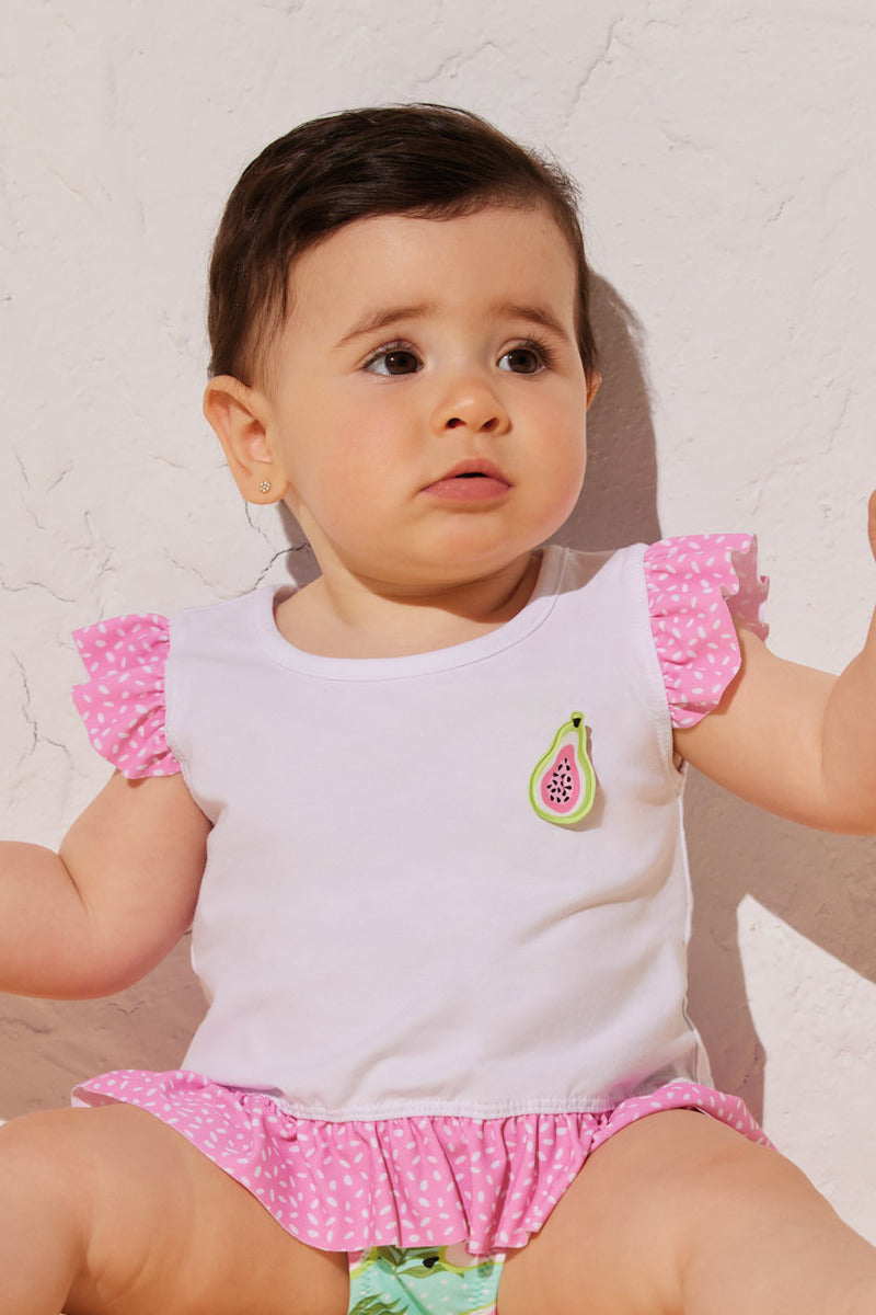 97515-1-camiseta-playa-manga-corta-bebe-ysabel-mora - Rosa