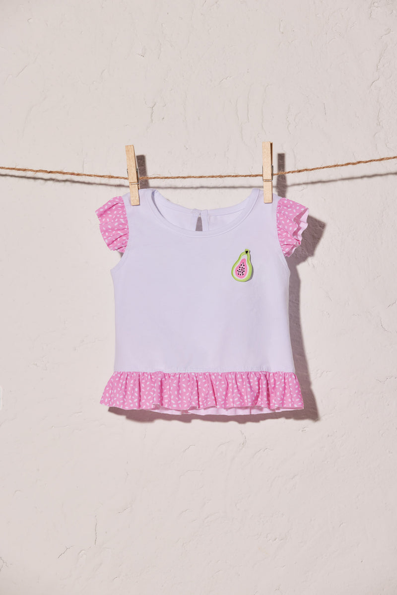 97515-2-camiseta-playa-manga-corta-bebe-ysabel-mora - Rosa