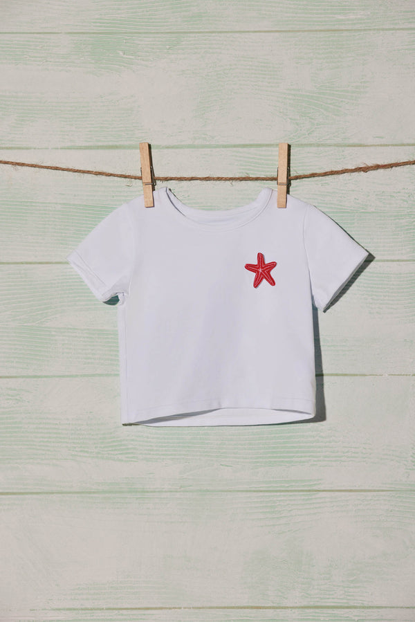 97523-2-camiseta-manga-corta-bebe-ysabel-mora - Blanco
